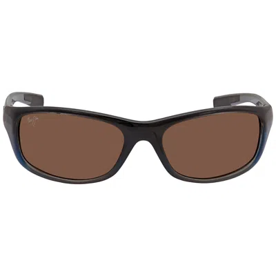 Maui Jim Kipahulu Hcl Bronze Wrap Unisex Sunglasses H279-03f 59 In Brown