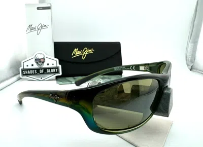 Pre-owned Maui Jim Kipahulu Mj 279-71 Mahi Mahi W/ Maui Ht Green Polarized Sunglasses In Maui Ht Polarized
