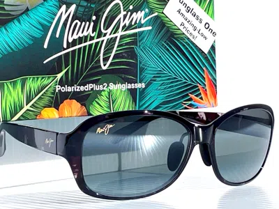 Pre-owned Maui Jim Koki Beach Black Grey Tortoise Polarized Grey Lens Sunglass 433-11t In Gray