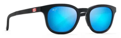 Pre-owned Maui Jim Koko Head M 737-02ca Blackk Blue Hawaii Canada Polarized Sunglasses In Blue Hawaii Polarized