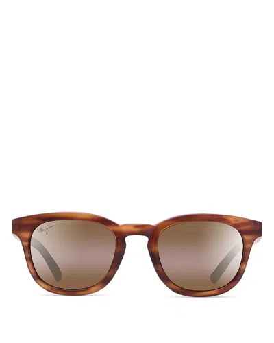 Maui Jim Koko Head Polarized Mirrored Round Sunglasses, 48mm In Brown