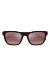 Maui Jim Kāpi‘i Square-frame Sunglasses In Black