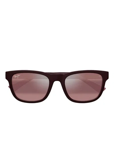 Maui Jim Kāpi‘i Square-frame Sunglasses In Black