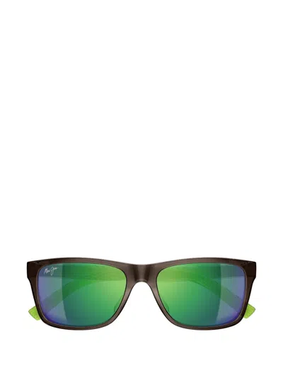 Maui Jim Kōwelo Rectangular-frame Sunglasses In Neutral