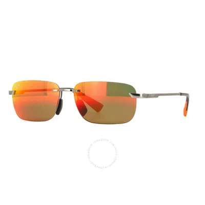 Maui Jim Lanakila Hawaii Lava Rectangular Men's Sunglasses Rm624-17 59 In Multi