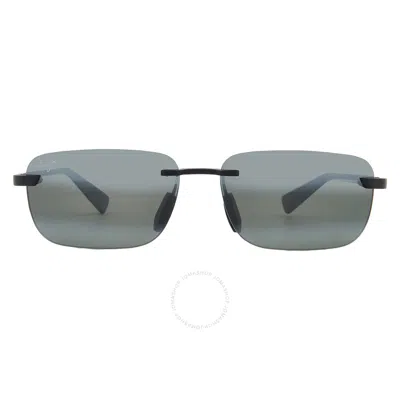 Maui Jim Lanakila Neutral Grey Rectangular Unisex Sunglasses 624-02 59
