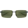 Maui Jim Laulima 61mm Polarizedplus2® Gradient Rectangular Sunglasses