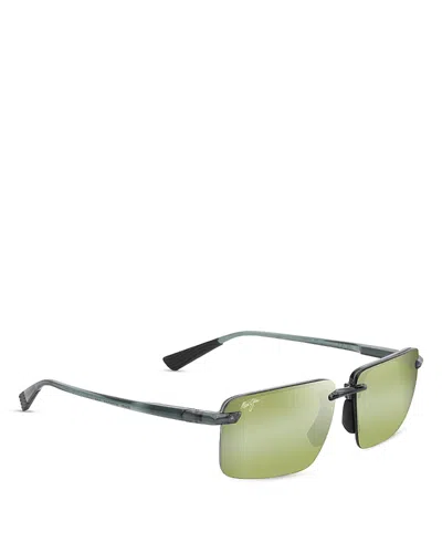 Maui Jim Unisex Laulima Polarized Sunglasses, Mj000749 In Green