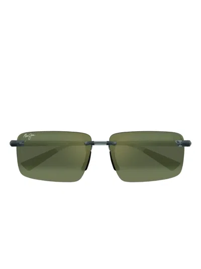 Maui Jim Laulima Rimless Square-frame Sunglasses