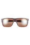 Maui Jim Lehopulu 58mm Polarizedplus2 Rectangular Sunglasses In Brown