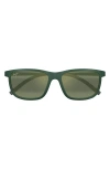 Maui Jim Lele Kawa 58mm Polarizedplus2® Square Sunglasses In Green/maui Ht