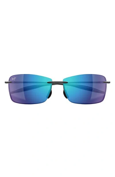 Maui Jim Lighthouse 65mm Polarized Rectangle Sunglasses In Multi