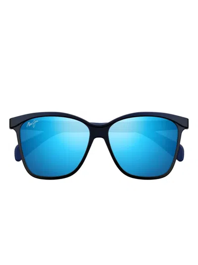 Maui Jim Liquid Sunshine Square-frame Sunglasses In Blue