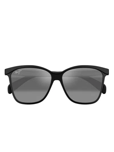 Maui Jim Liquid Sunshine Square-frame Sunglasses In Black