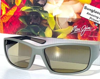 Pre-owned Maui Jim Local Kine Mat Olive Polarized Bronze Lass Sunglass Ht810-54c In Brown