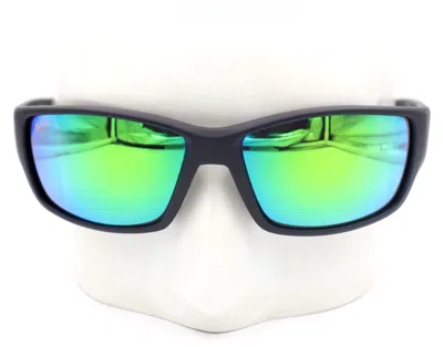 Pre-owned Maui Jim Local Kine Matte Black Green Polarized Sunglasses Gm810-27m $279 In Mauigreen