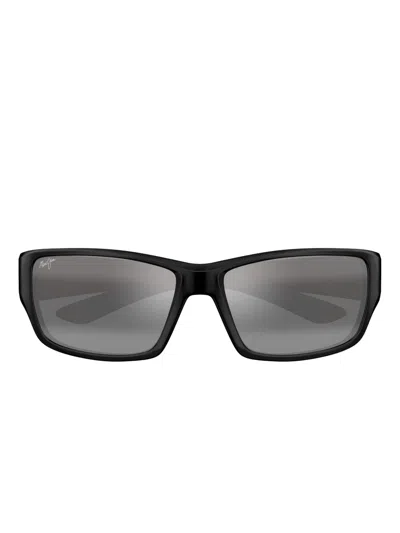 Maui Jim Local Kine Rectangular Sunglasses In Black