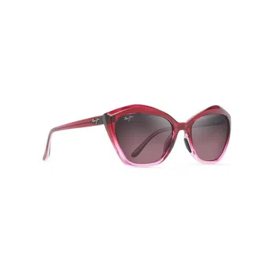 Maui Jim Lotus Rs827-13f Sunglasses In Fuchsia