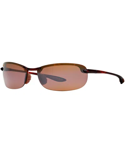 Maui Jim Unisex Hs723 57mm Polarized Sunglasses In Brown