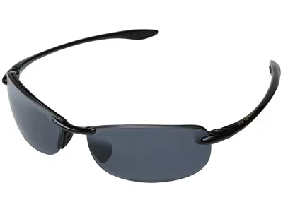 Maui Jim Makaha Sport Sunglasses Gloss Black/neutral Grey Lens: One Size In Gray