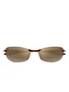 Maui Jim Rimless Oval-frame Sunglasses In Neutral