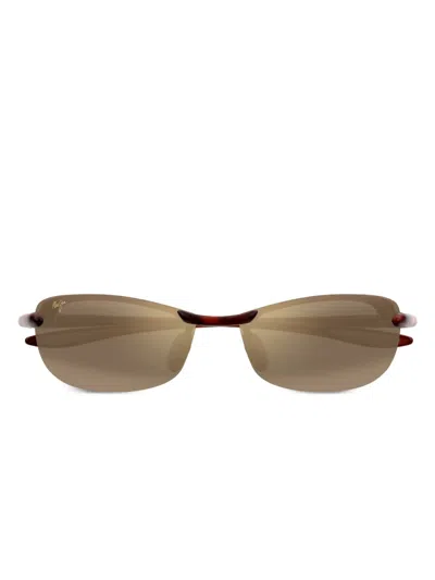 Maui Jim Rimless Oval-frame Sunglasses In Neutral