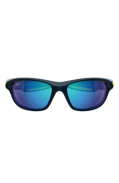 Maui Jim Makamae 62mm Polarizedplus2® Oval Sunglasses In Pattern