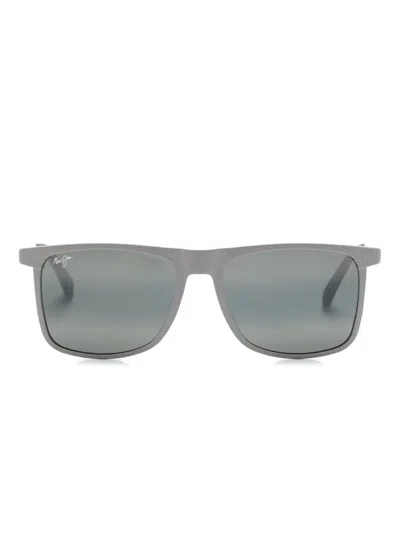 Maui Jim Makamae Wayfarer-frame Sunglasses In Grey