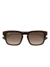 Maui Jim Maluhia Tortoiseshell Square Sunglasses In Brown