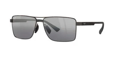 Maui Jim Man Sunglass Piha In Silver
