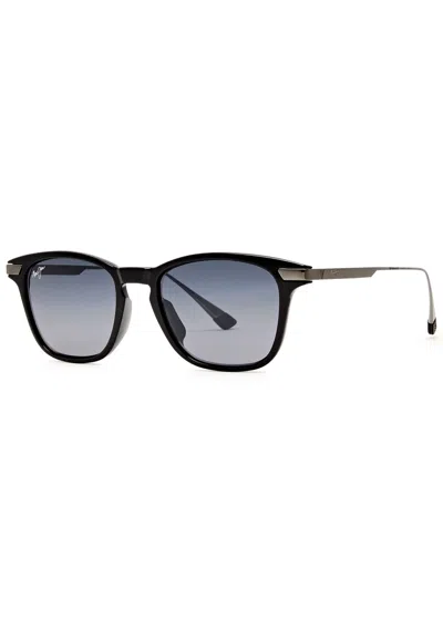 Maui Jim Mana'olana Square-frame Sunglasses In Black