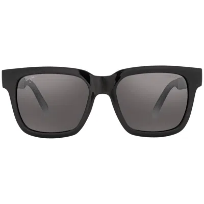 Maui Jim Manchester United Mongoose Neutral Grey Square Unisex Sunglasses 540-02utd 54 In Brown