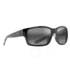 Maui Jim Mangroves Neutral Grey Wrap Men's Sunglasses 604-02 60