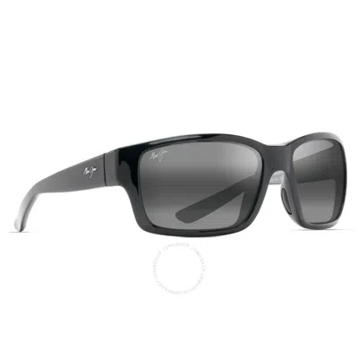 Maui Jim Mangroves Neutral Grey Wrap Men's Sunglasses 604-02 60 In Brown