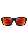 Maui Jim Mangroves Polarized Rectangular Sunglasses In Orange