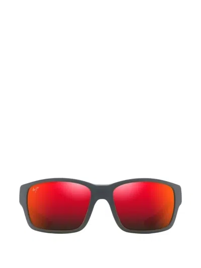 Maui Jim Mangroves Square-frame Sunglasses In Gray