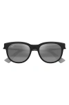 Maui Jim Maoli 52mm Polarizedplus2® Round Sunglasses In Matte Black