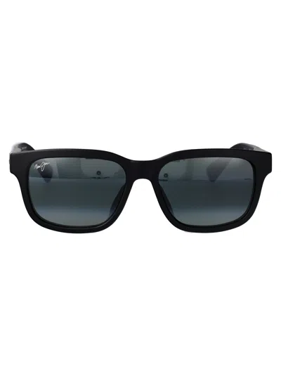 Maui Jim Matte Black Plastic Sunglasses