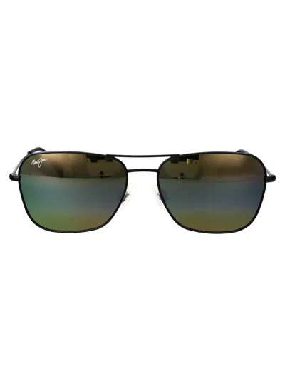 Maui Jim Matte Black Ruthenium Sunglasses