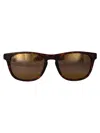 Maui Jim Matte Dark Havana Plastic Sunglasses In Blue
