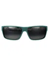 Maui Jim Matte Dark Military Green Acetate Sunglasses