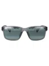 Maui Jim Matte Transparent Grey Nylon Sunglasses In Gray