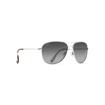 Maui Jim Cliff House Gs247-17 In Silver