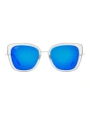 Maui Jim Voilet Lake Mj843 Sunglasses Woman Sunglasses Grey Size 53 Titanium In Grey