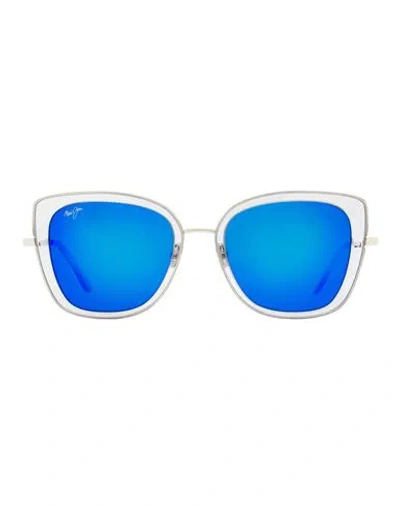 Maui Jim Voilet Lake Mj843 Sunglasses Woman Sunglasses Grey Size 53 Titanium