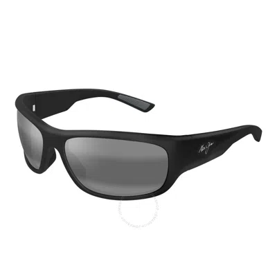Maui Jim Ma'ukele Neutral Grey Wrap Men's Sunglasses 682-02 64
