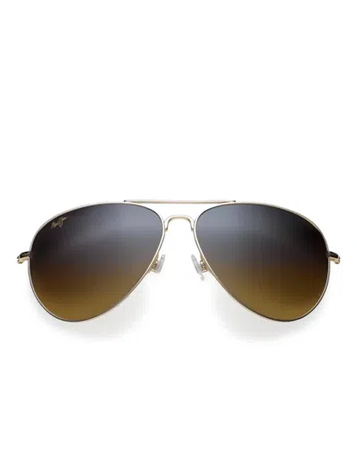 Maui Jim Mavericks Sunglasses In Gold