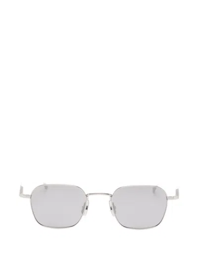 Maui Jim Mekala Geometric-frame Sunglasses In Silver