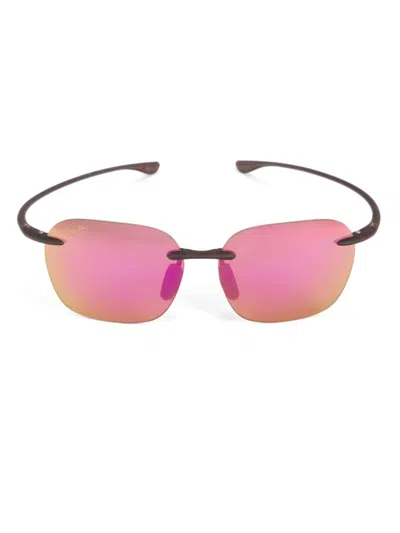 Maui Jim Men's 50mm Rimless Sunglasses In Pink