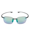 Maui Jim Men's 50mm Rimless Sunglasses In Black